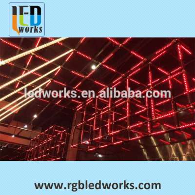 Aluminum housing addressable linear strip tube digital rgb dmx led rigid bar