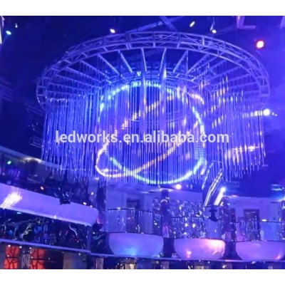 Led Meteor Shower Light clear cover DMX 3D Tube/dmx 3d clear tube for night club