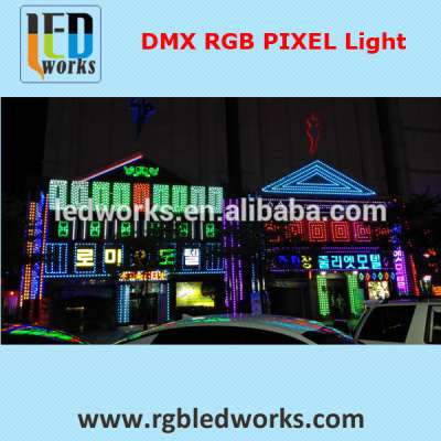 120mm full color rgb led music dot light facade dot light