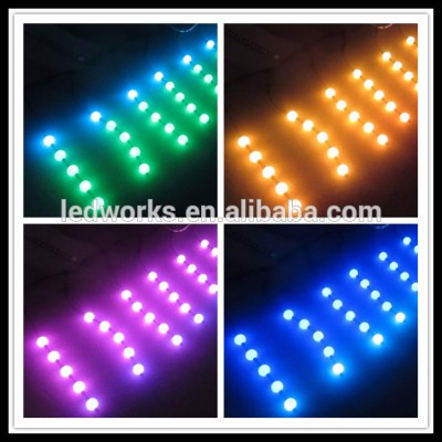 50mm DMX 3D pixel ball light,dmx rgb led ball string nightclub stage backdrop