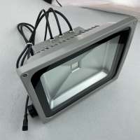 60W COB RGB DMX flood light,AC85-265V input;IP65;controlled by dmx controller directly;size:L300XW230XH150mm